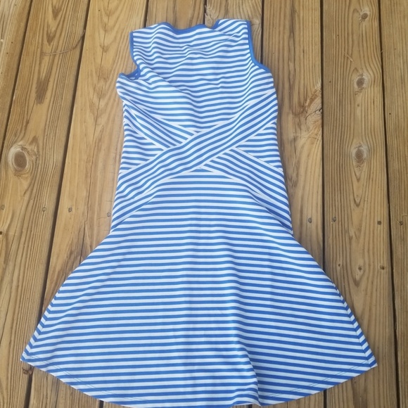 SALE X Striped stretchy skater dress - Picture 2 of 3